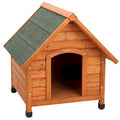 Premium Plus A-Frame Wooden Dog House  Medium Outdoor Insulated Pet Shelter