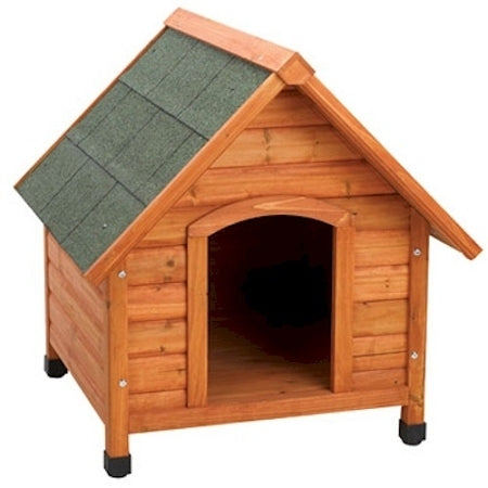 Premium Plus A-Frame Wooden Dog House  Medium Outdoor Insulated Pet Shelter